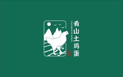 肴山土雞蛋logo設計
