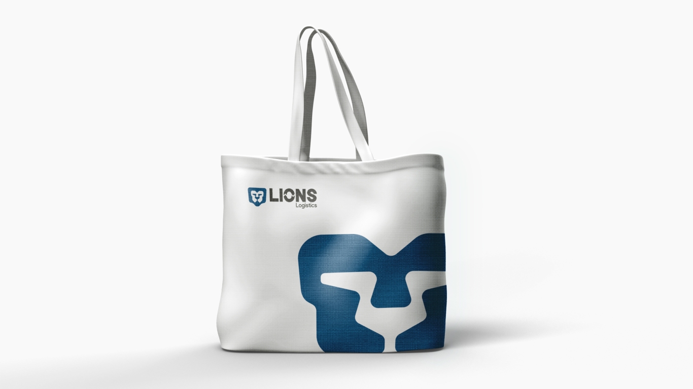图文结合-狮子和字母-物流类logo设计中标图11