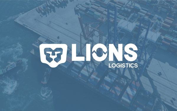 LIONS國際物流logo設計