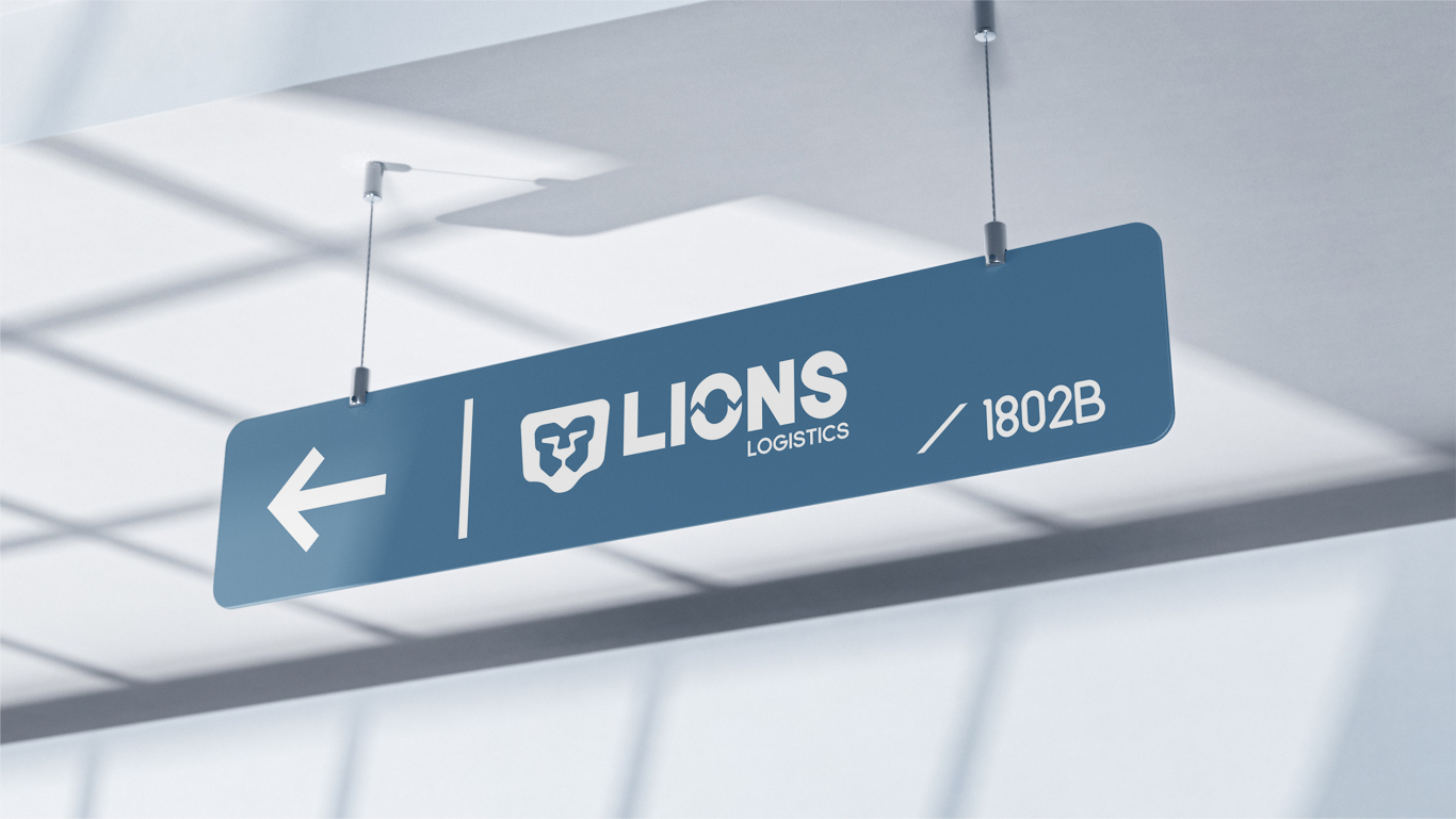 LIONS国际物流logo设计图7
