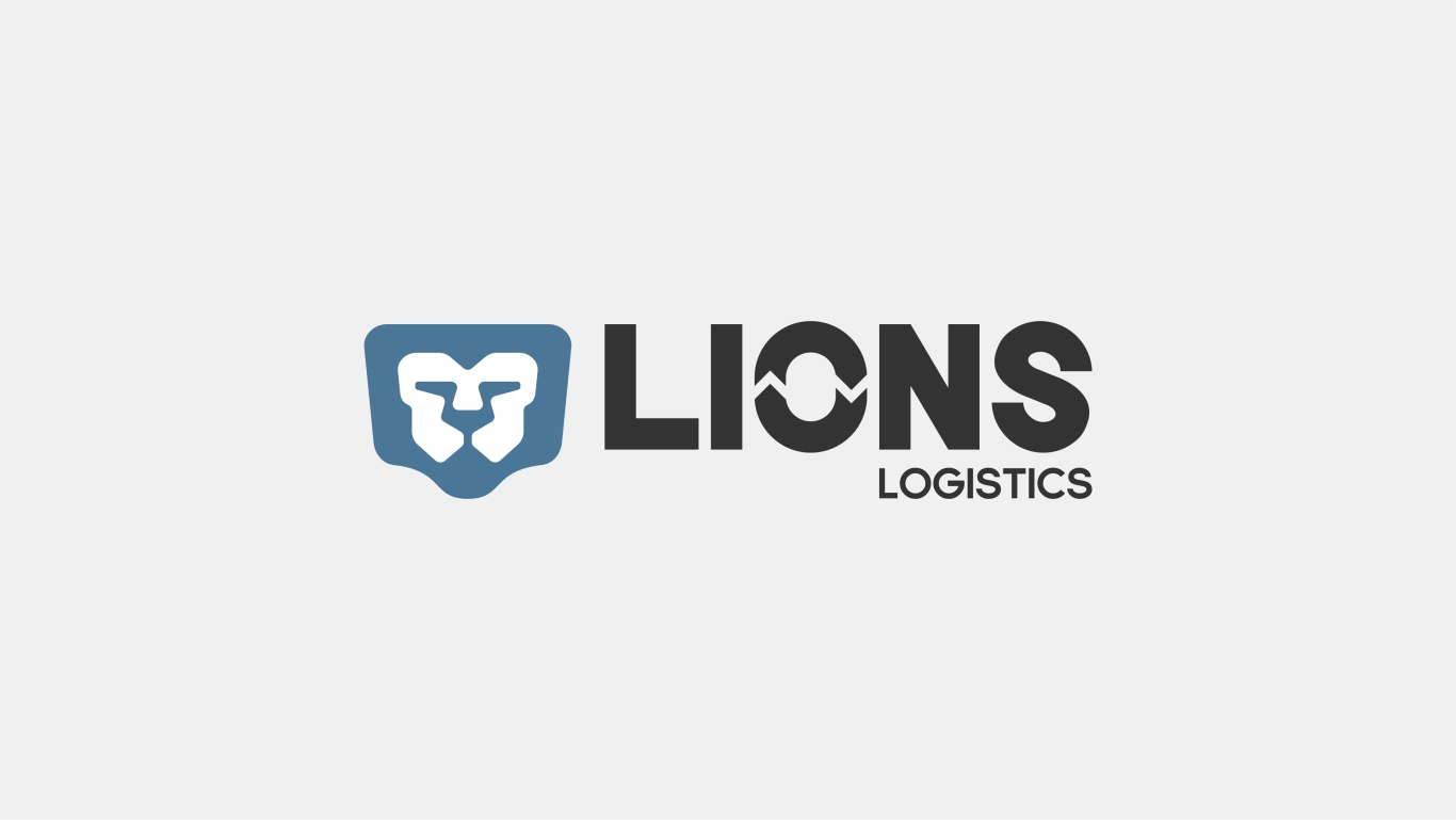 LIONS国际物流logo设计图1