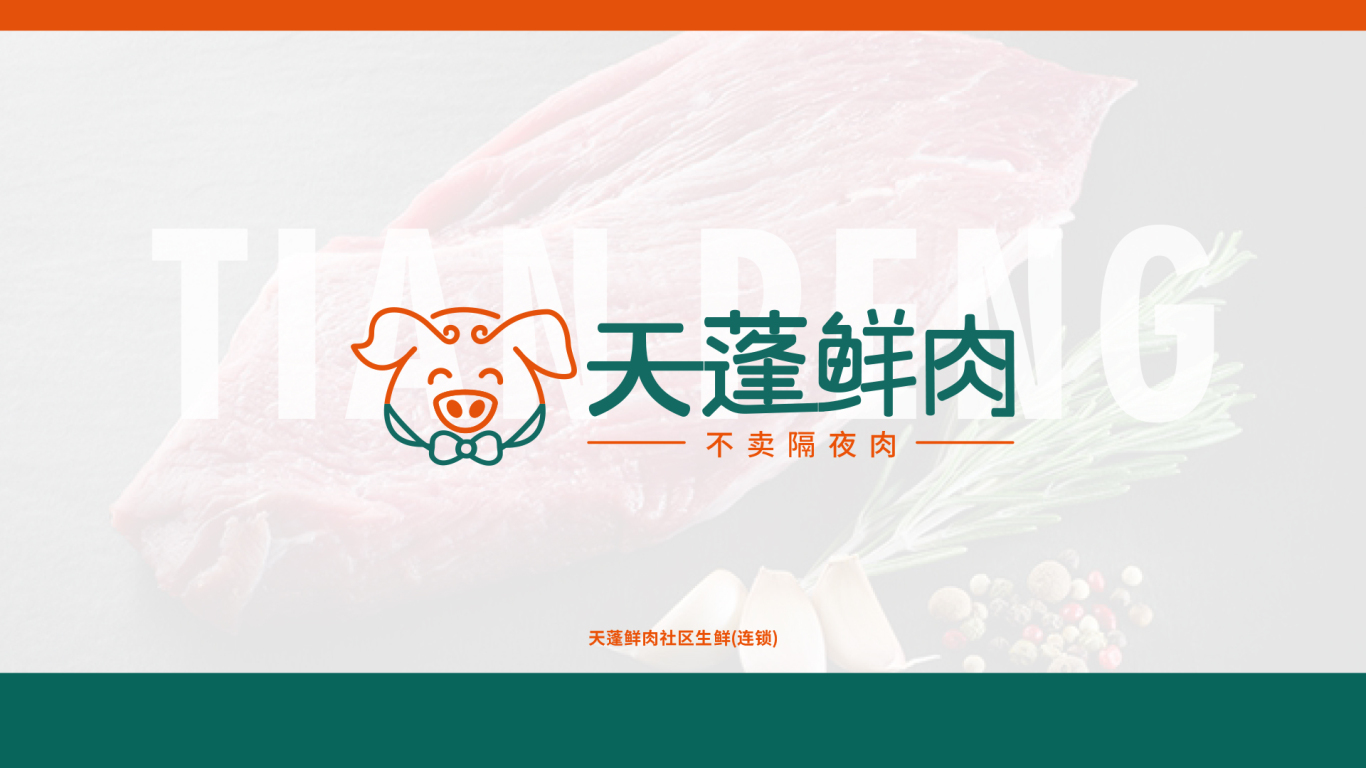 天蓬鲜肉连锁生鲜品牌VI图0