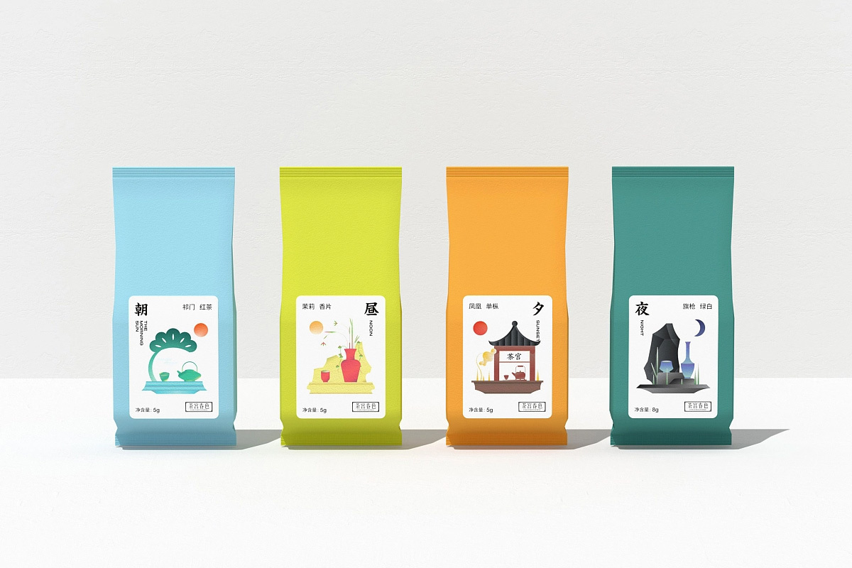 简约中式！茶饮产品包装设计图4