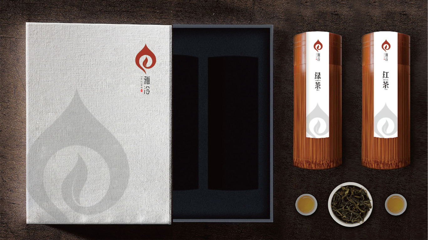 雅泠-茶艺品牌logo设计图1