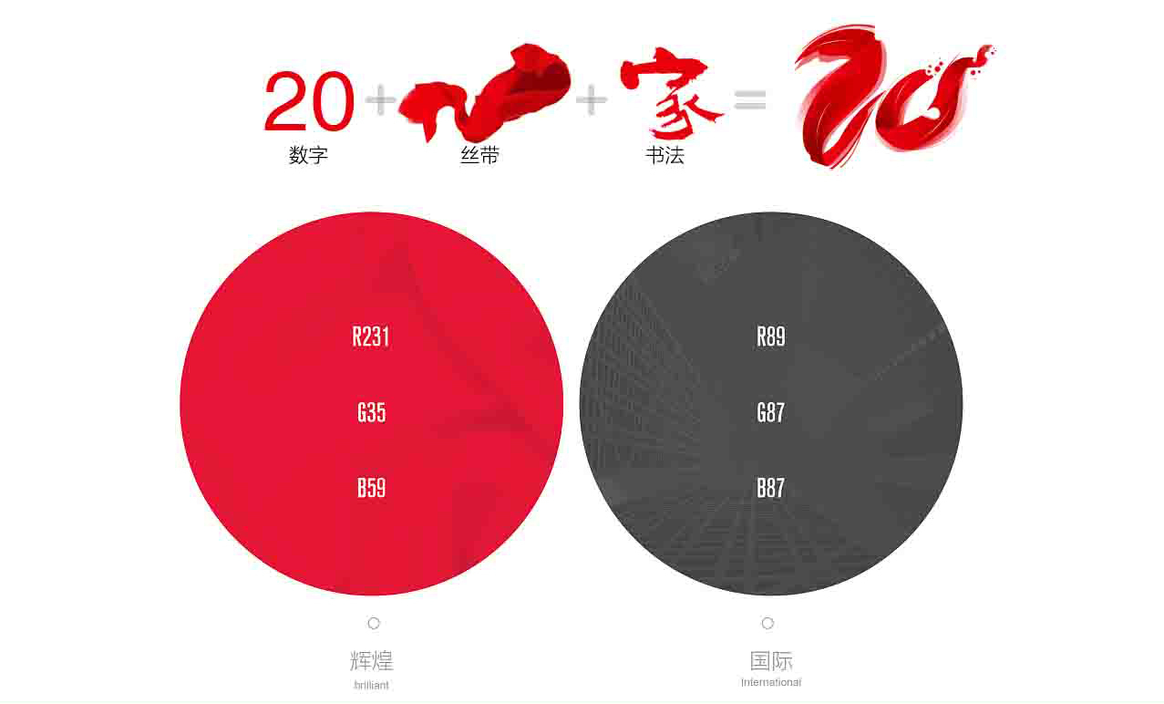 集团20周年庆logo及延展图2