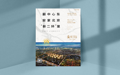 香河狮子城宣传单设计