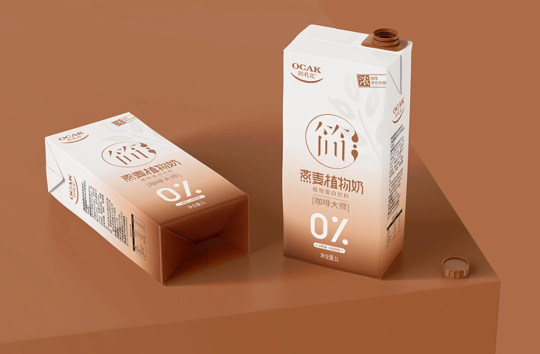 欧克燕麦植物奶包装设计图5