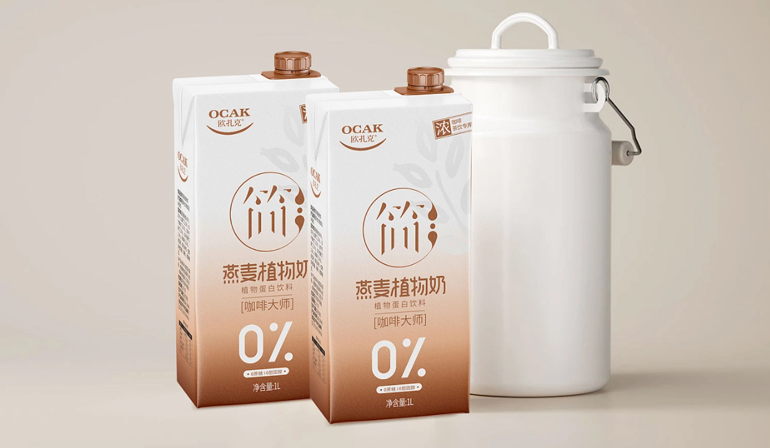 欧克燕麦植物奶包装设计图3