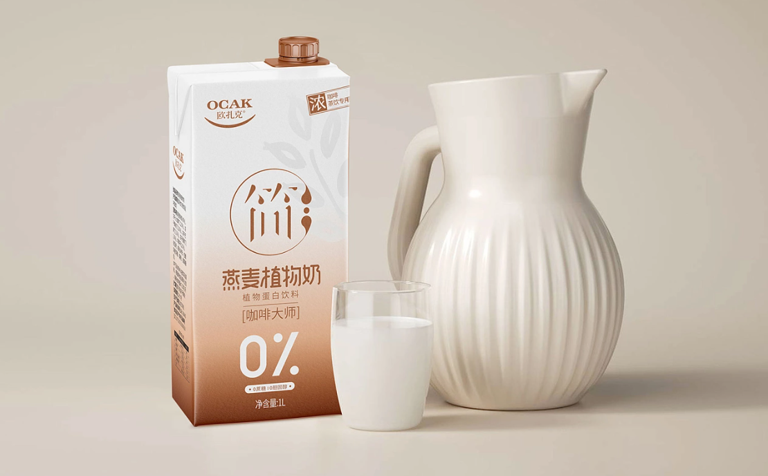 欧克燕麦植物奶包装设计图2