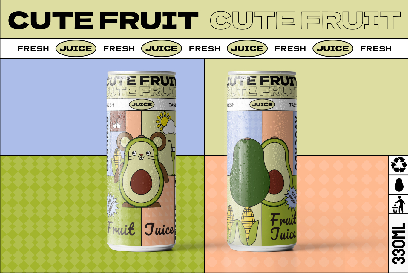 水果飲料系列包裝設計圖2