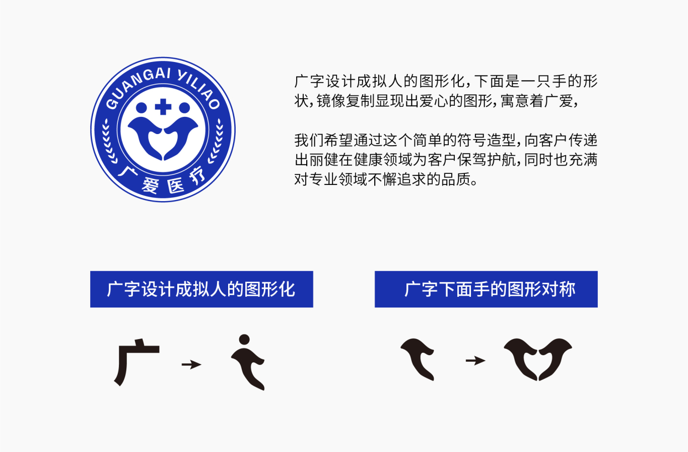logo设计|广爱医疗|品牌设计|健康、医疗、美丽图1