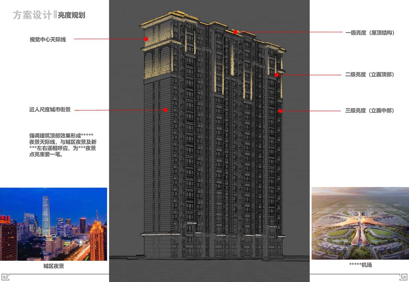 中式高層住宅樓夜景照明設計圖11