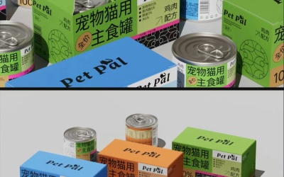 貓糧罐頭包裝設計