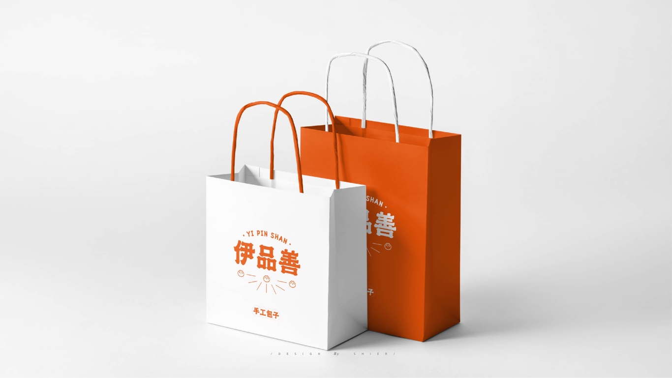 伊品善手工包子丨包子店铺餐饮品牌logo设计图8