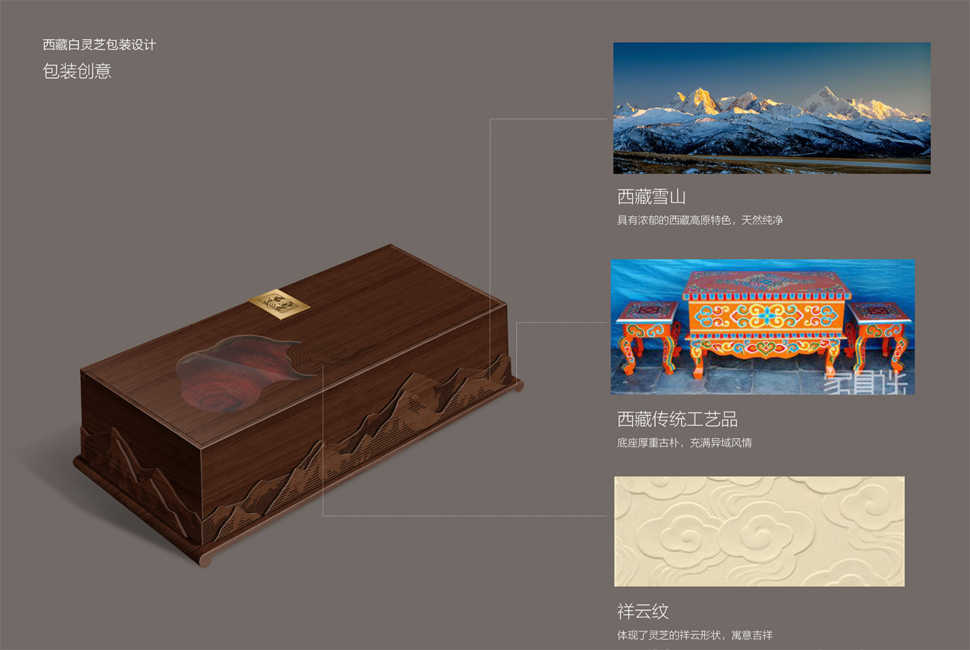 西藏靈芝保健品包裝設計圖0