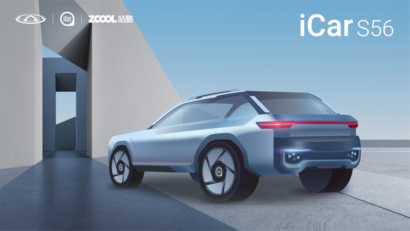 奇瑞iCar--純電動汽車外觀造型設計圖5