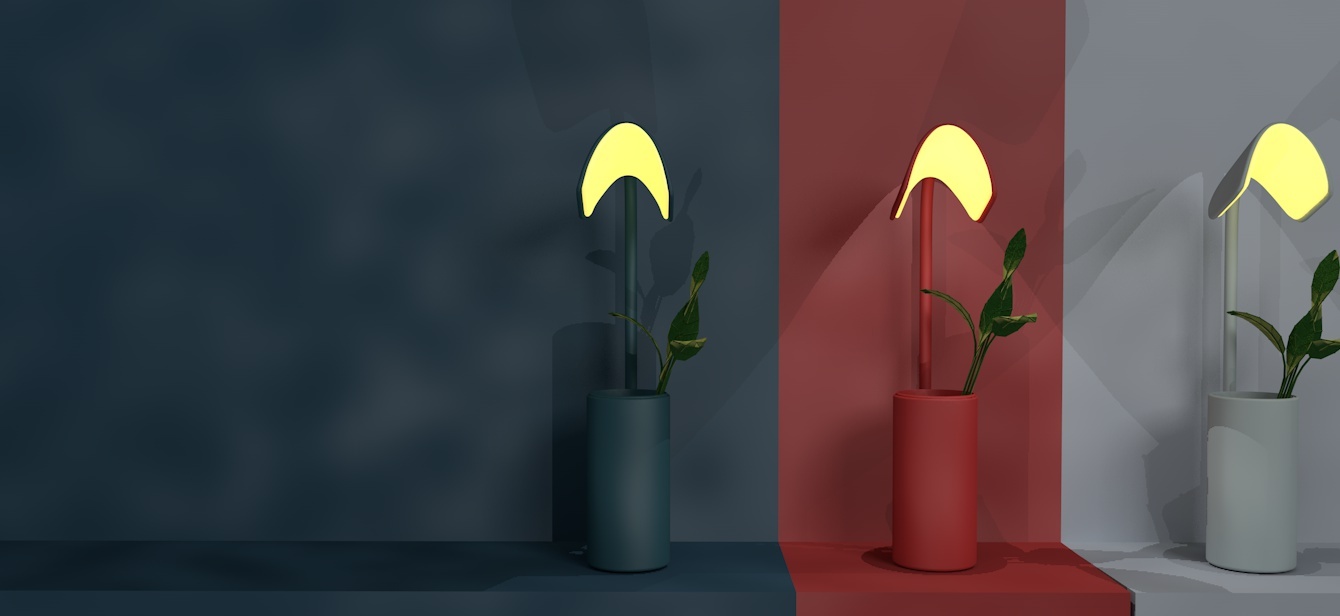 情感化燈具設計（插花與燈）圖0