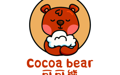 可可熊童装logo设计