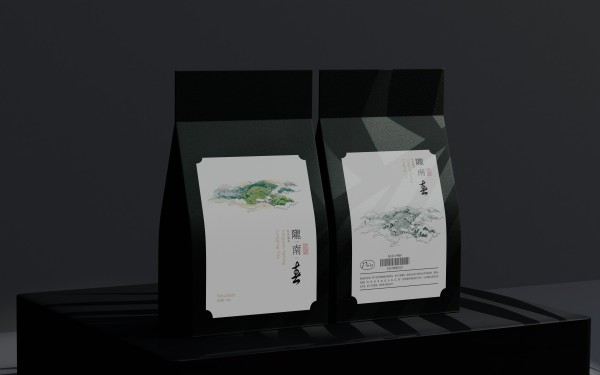 陇南春龙井茶品牌包装袋设计