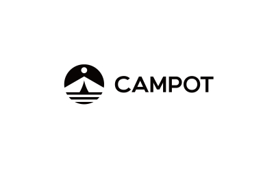 campot户外露营logo设计