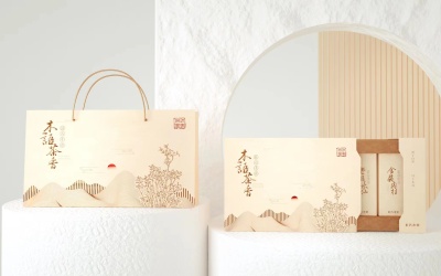 木語茶香-茶葉禮盒插畫包裝設計