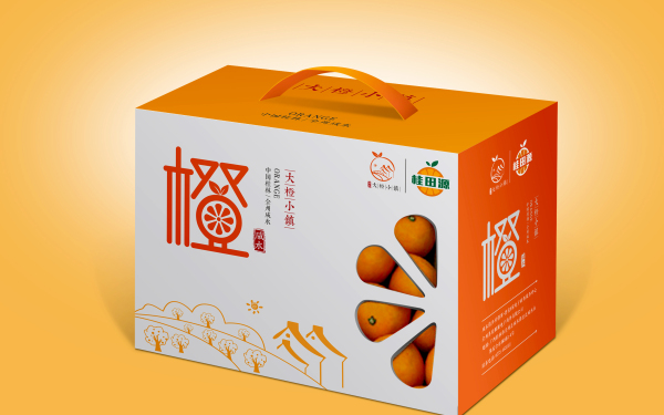 橙子礼盒包装