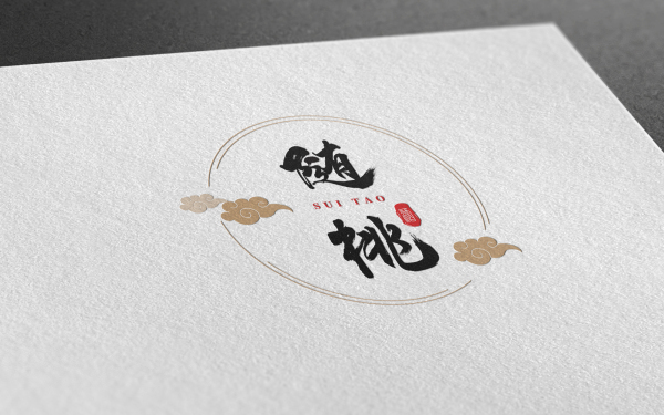 酒類中國風logo