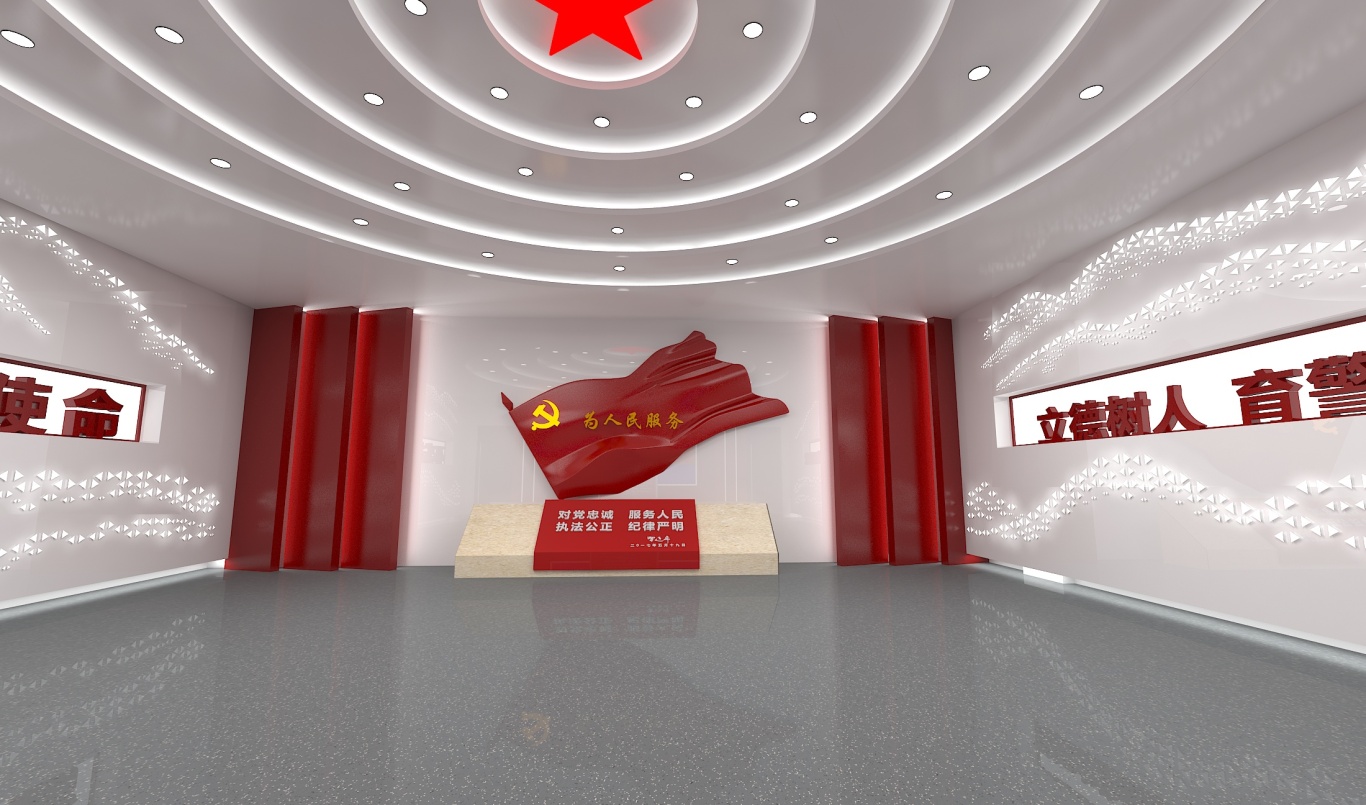 党政展厅红色展厅部队发展图1