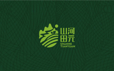 山河田元農產品生鮮品牌logo設計