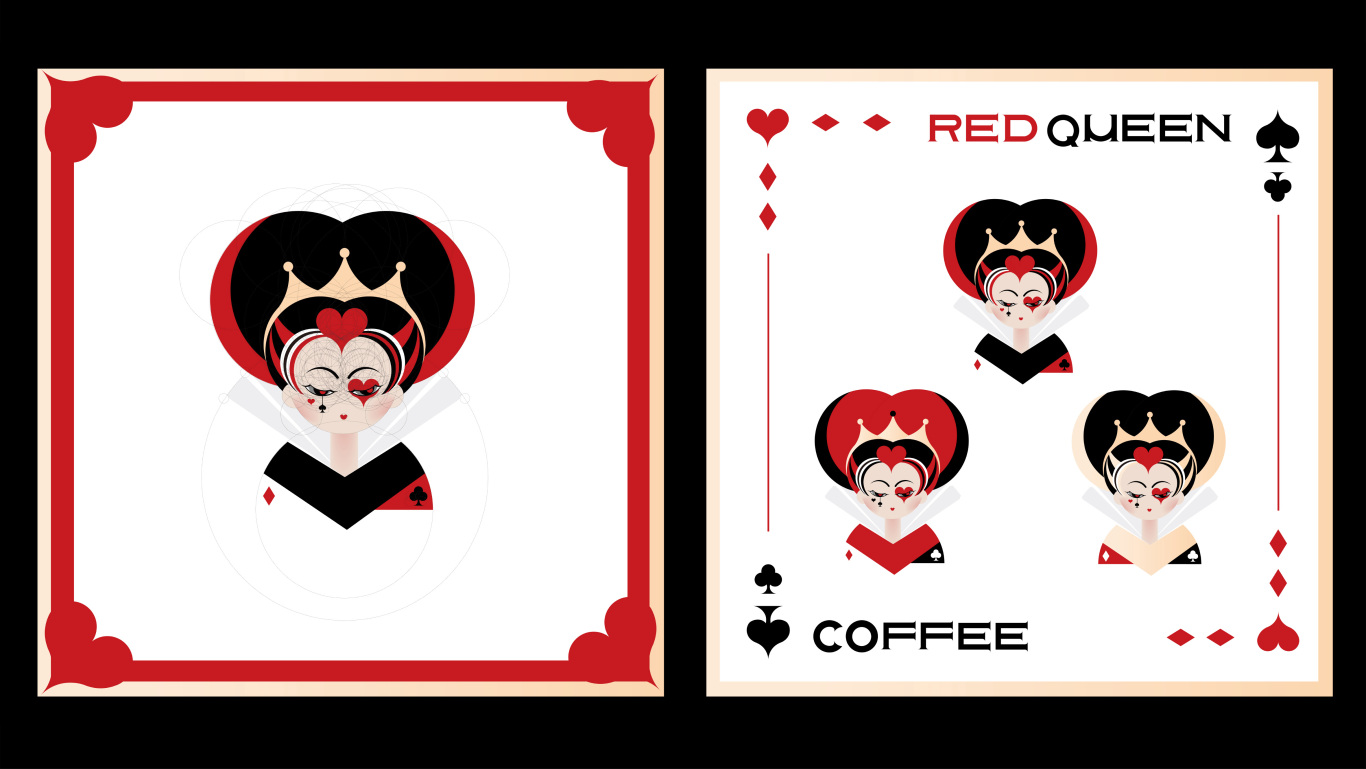 红皇后咖啡馆VI设计图2
