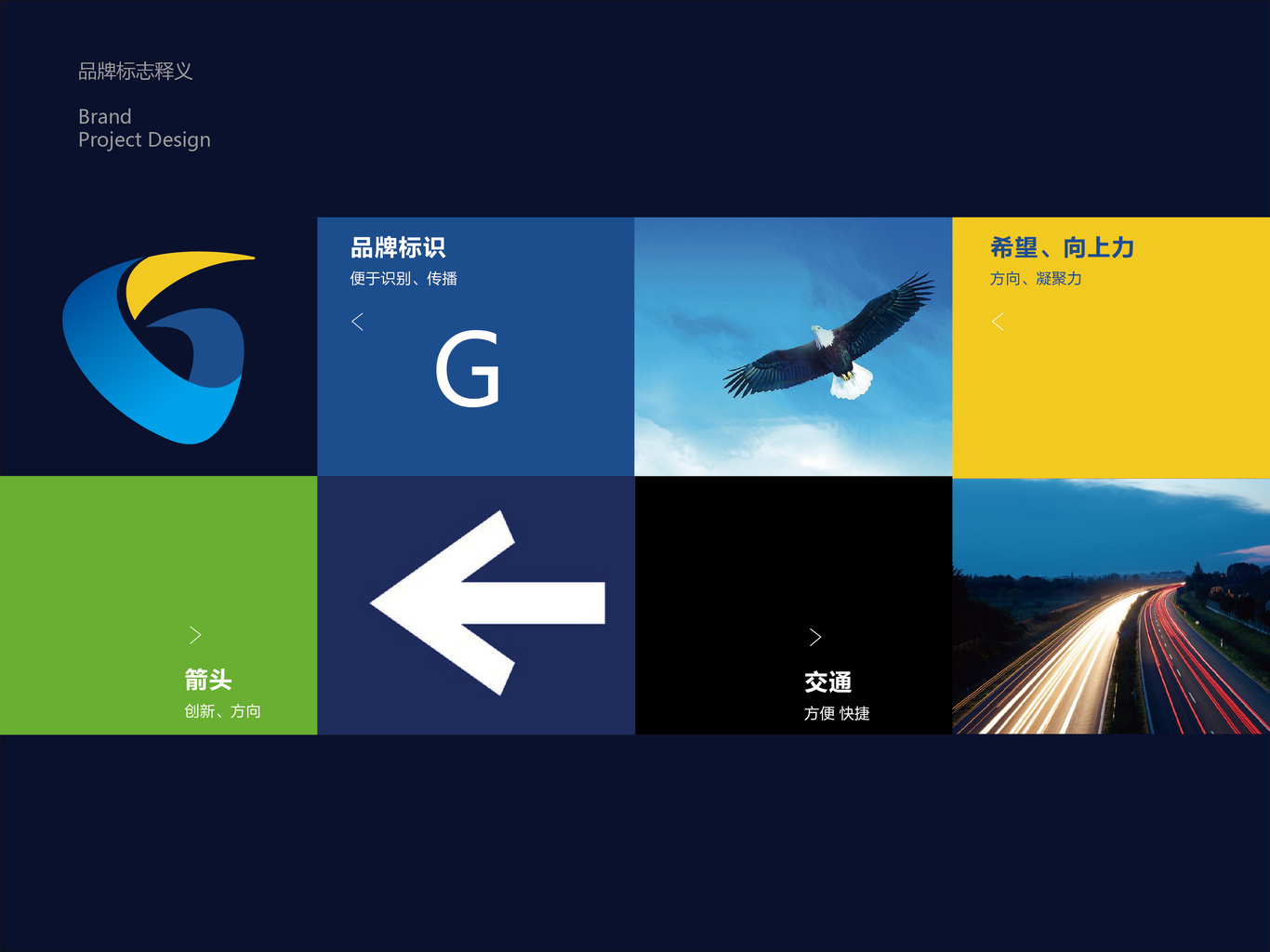 高通物流logo设计图4