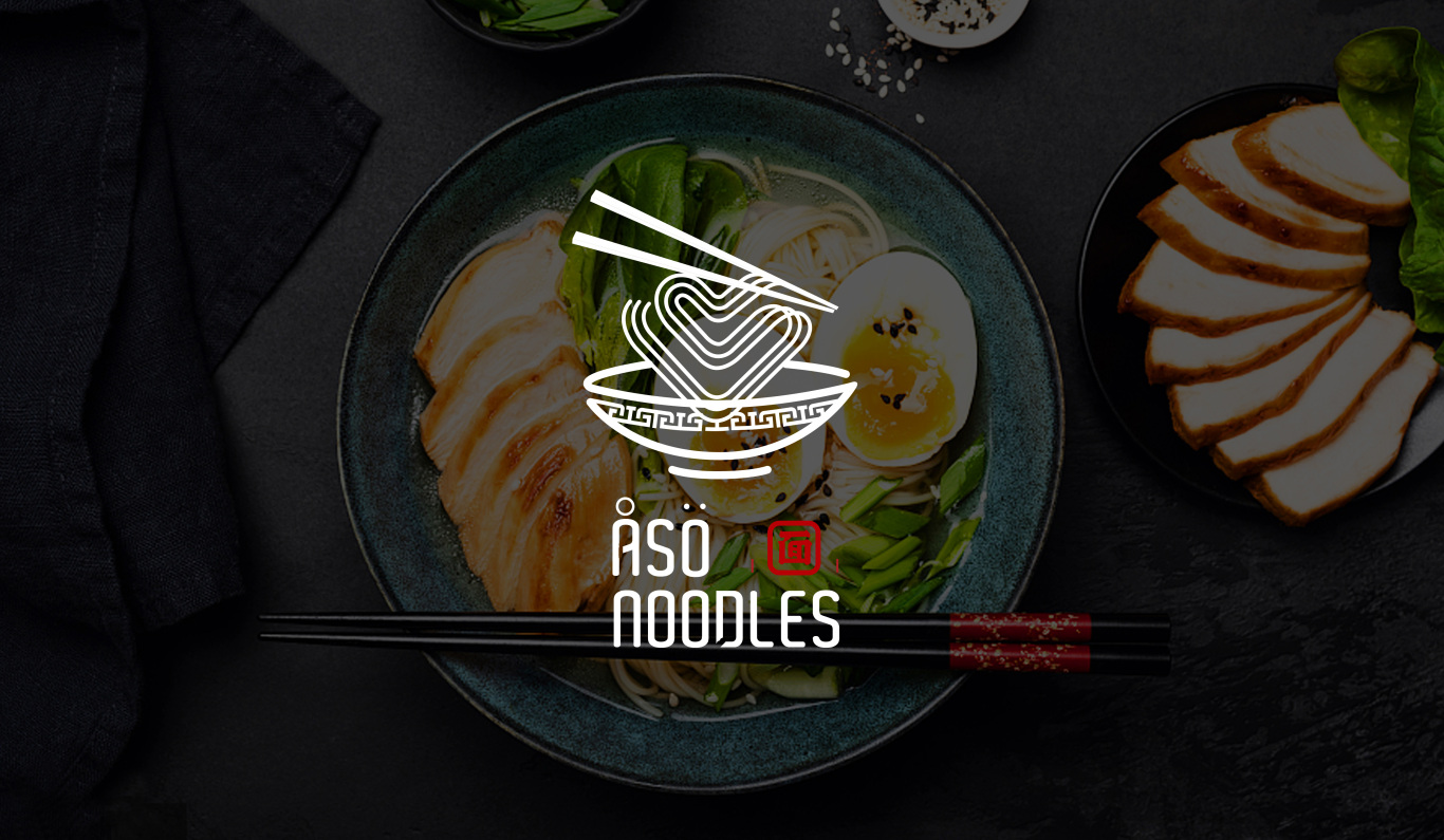 ÅSÖ NOODLES瑞士中餐厅品牌logo设计图3