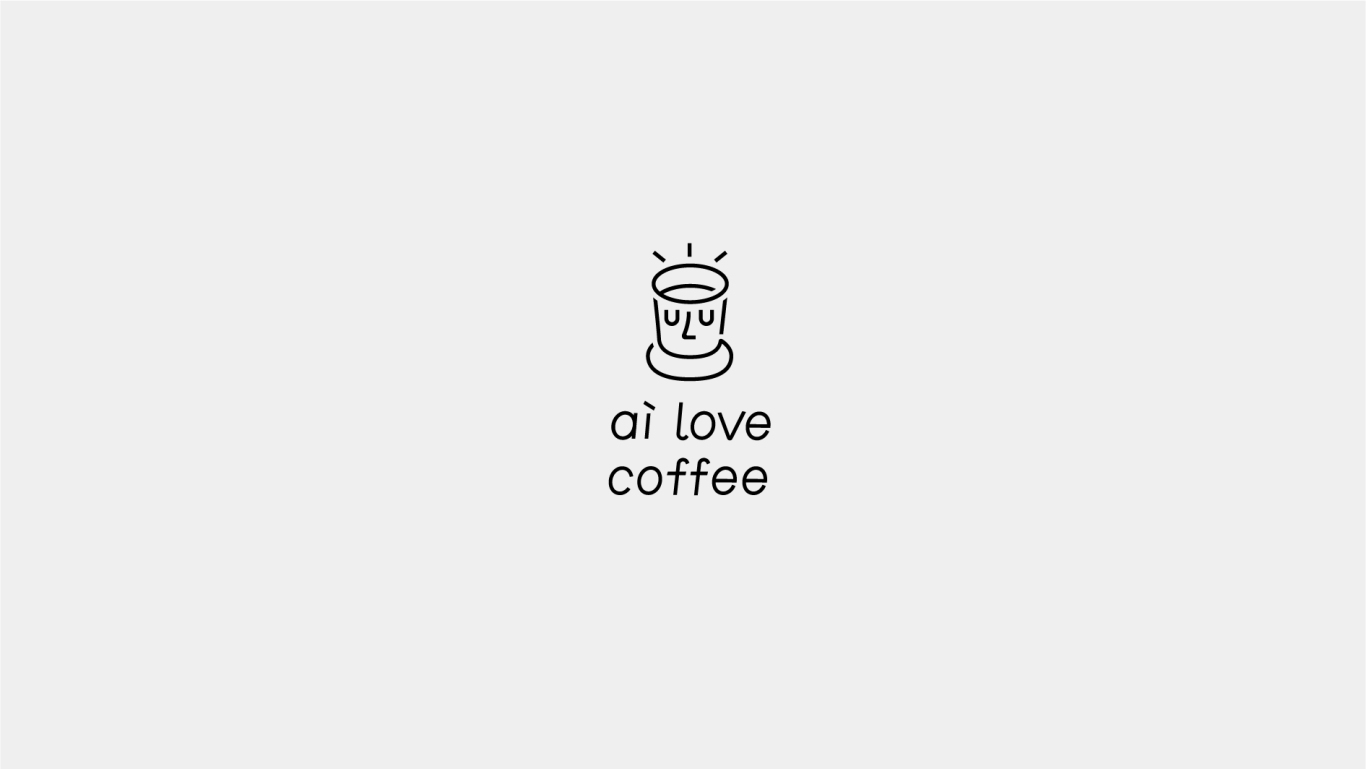 ai love coffee 咖啡品牌LOGO设计(2)图6