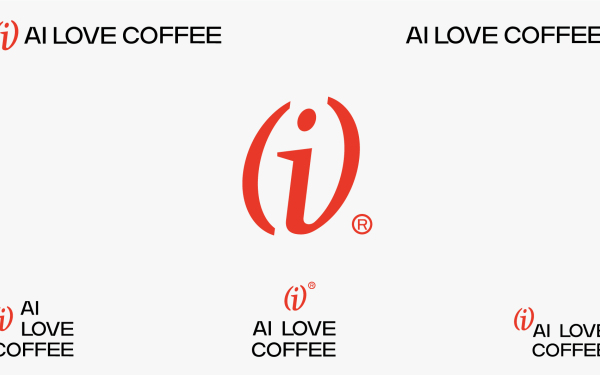 ai love coffee 咖啡品牌LOGO设计