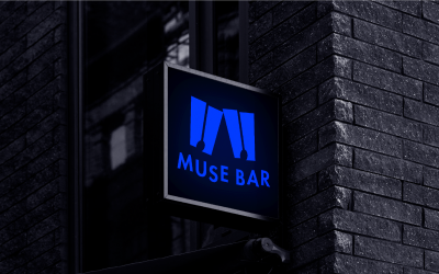 MUSE BAR logo設計...
