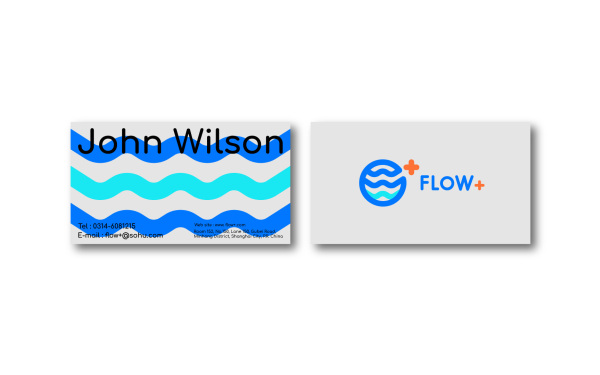 FLOW+ logo設計 | 生物科技
