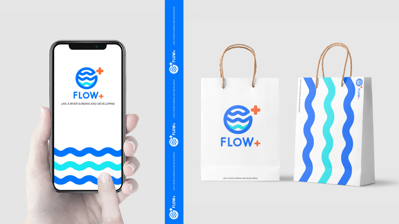 FLOW+ logo设计 | 生物科技图10