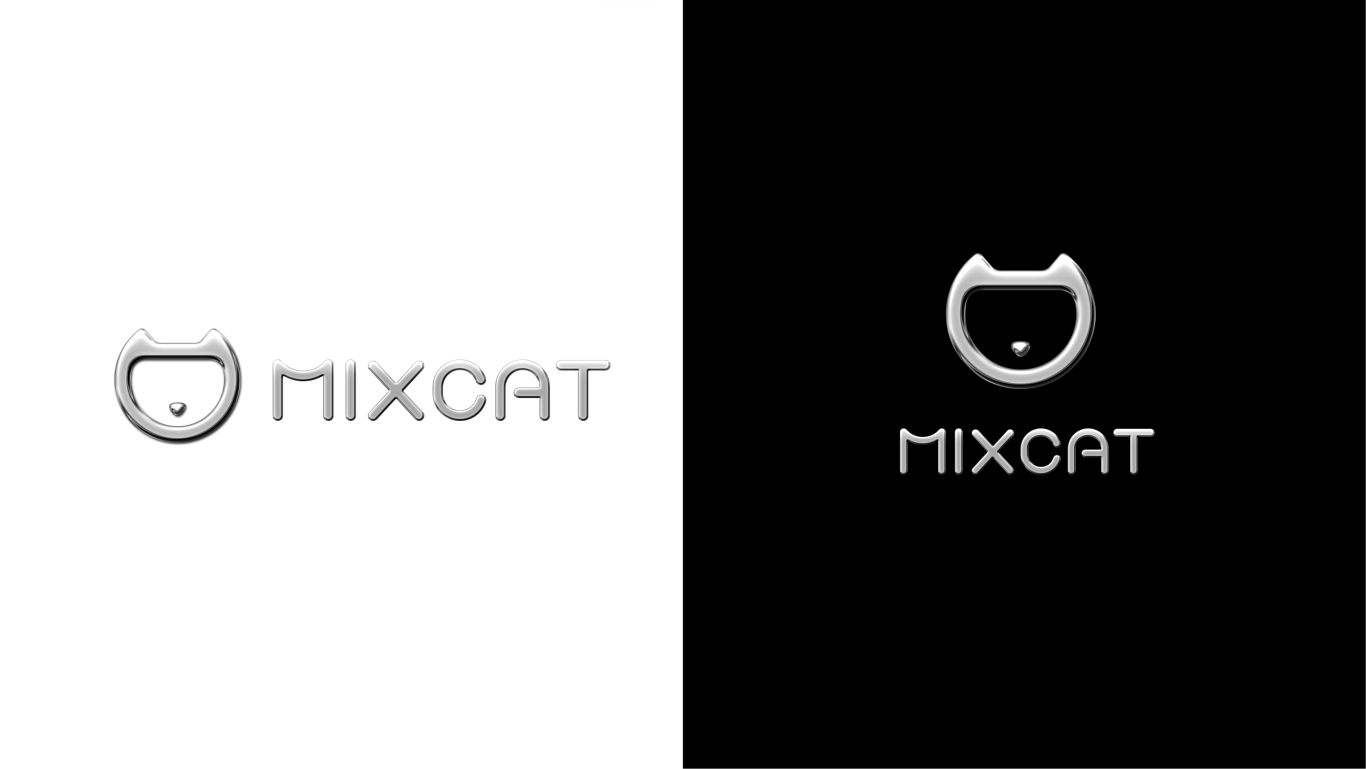 三色猫新能源汽车logo设计图0