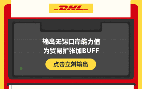 國際物流公司DHL長圖設計
