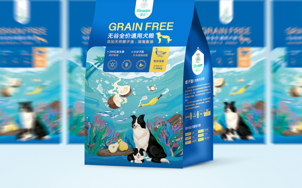 麗農集團通用犬糧品牌包裝設計