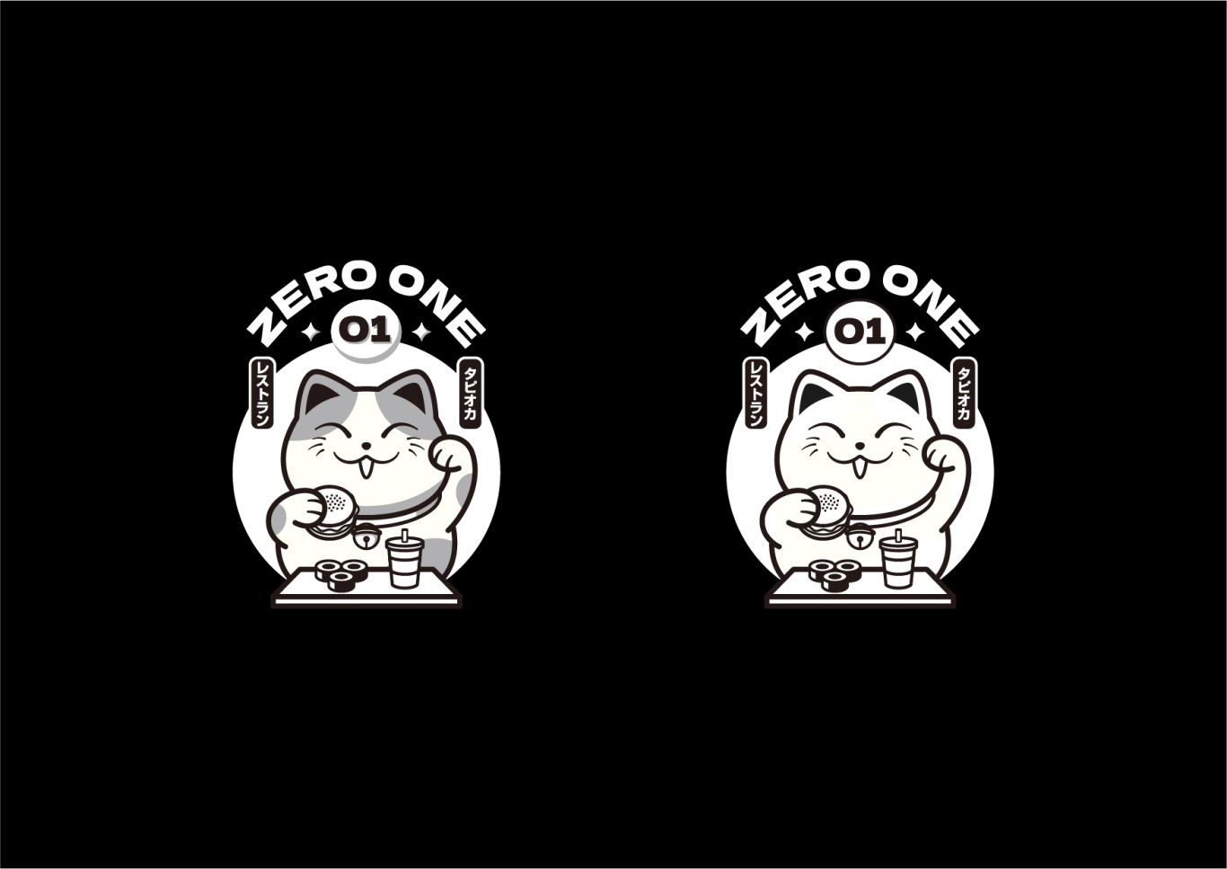 Zero One日式餐厅logo设计图1