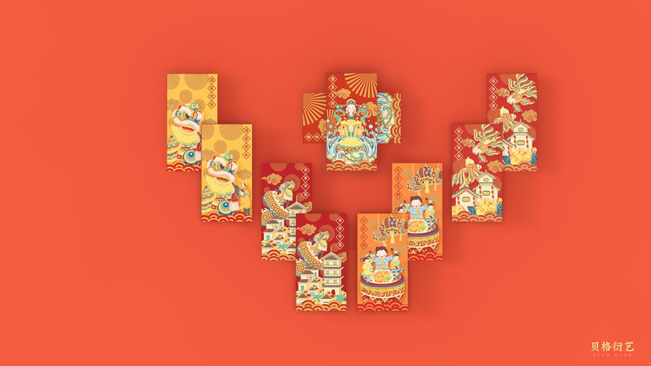聚福中国年文创礼盒设计两款方案图9