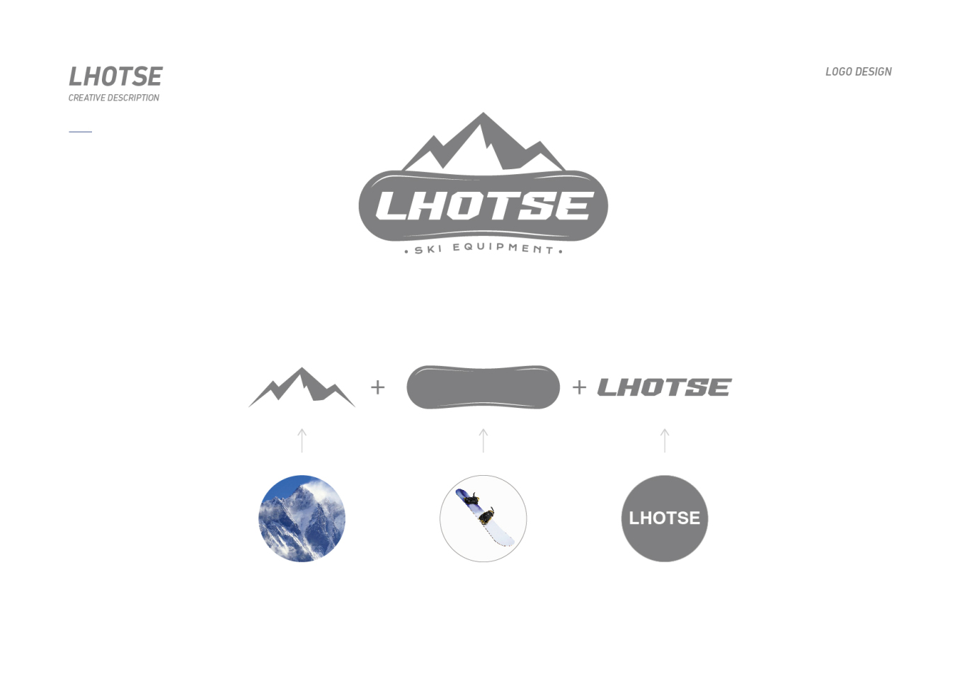 Lhotse滑雪器材logo設計圖2
