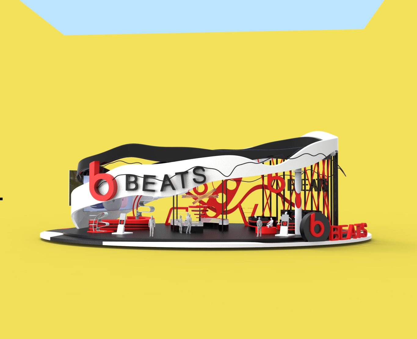 beats耳機展廳設計圖0