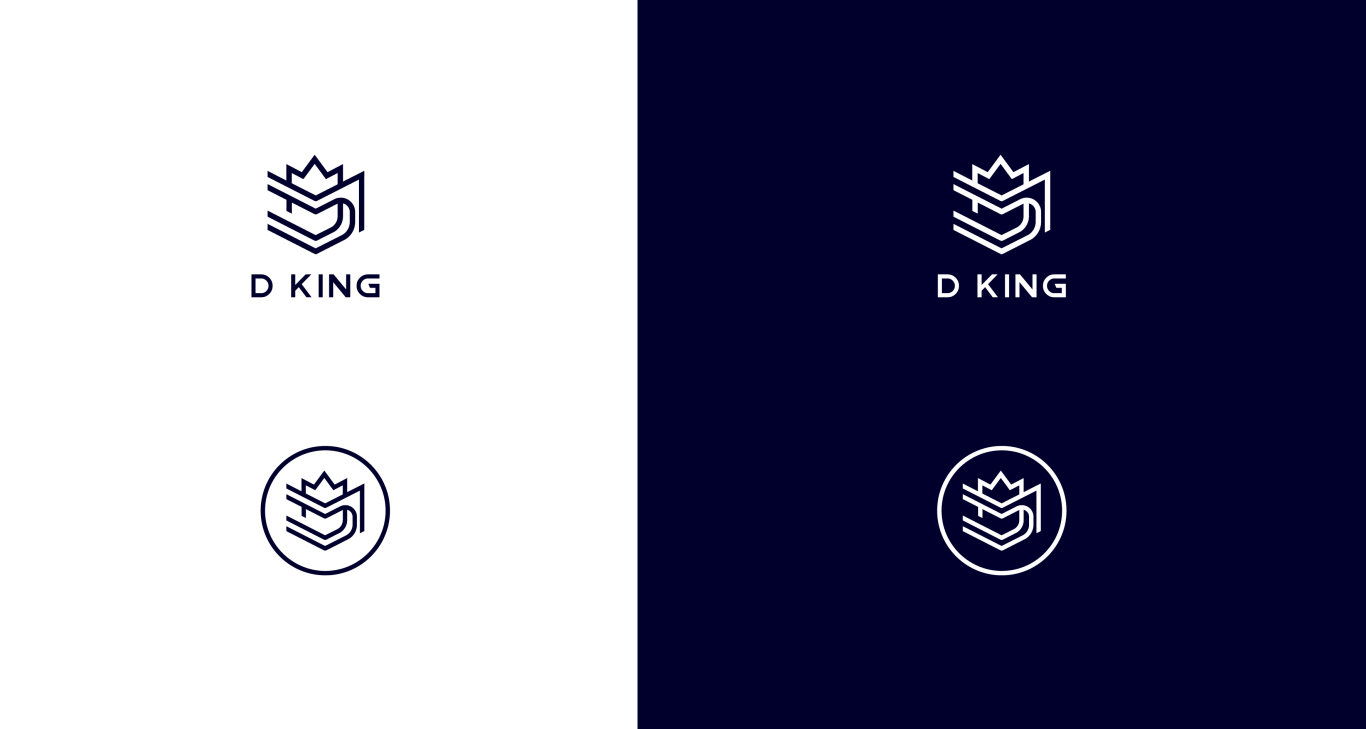 D KING 酒吧logo设计图0