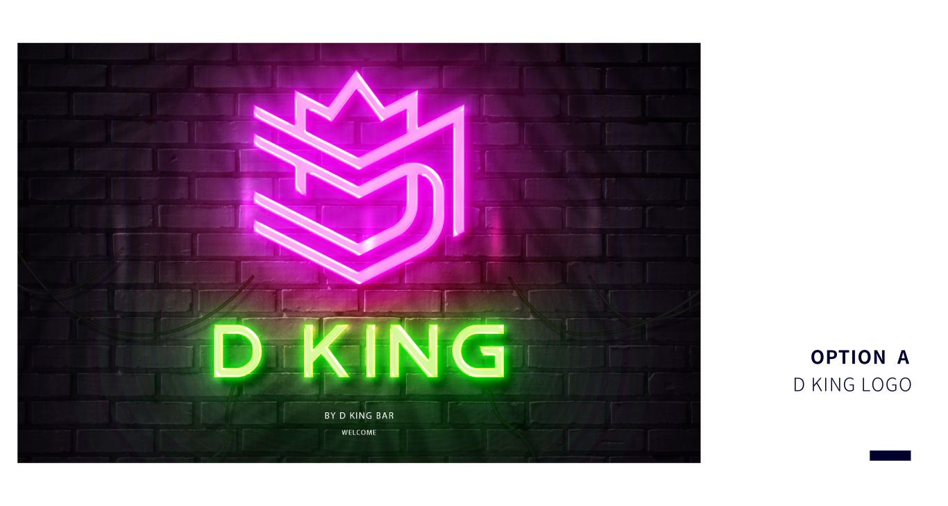 D KING 酒吧logo设计图5