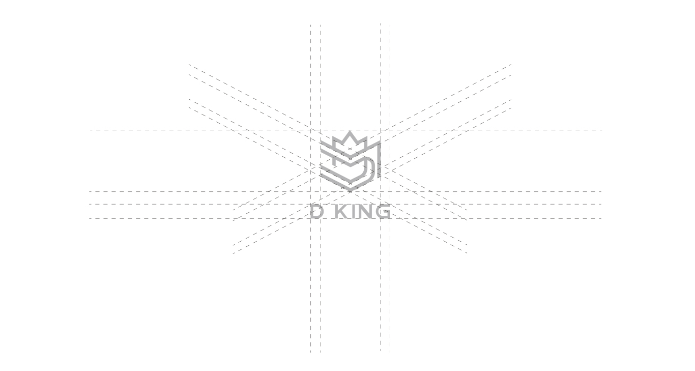 D KING 酒吧logo设计图1