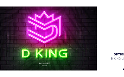 D KING 酒吧logo設計