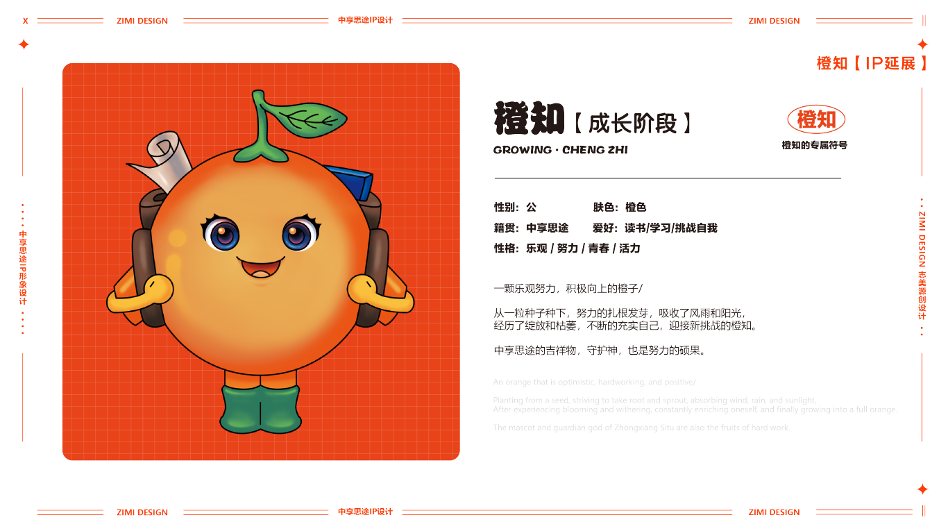 橙子IP設計 教育行業IP形象 吉祥物設計圖6