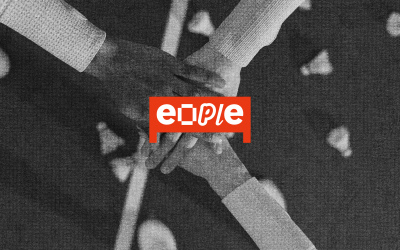 eople羽毛球俱乐部标志IP设计